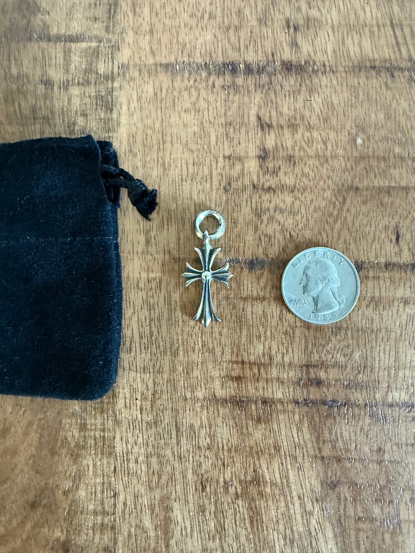 Chrome Hearts Tiny Cross .925 Silver Pendant
