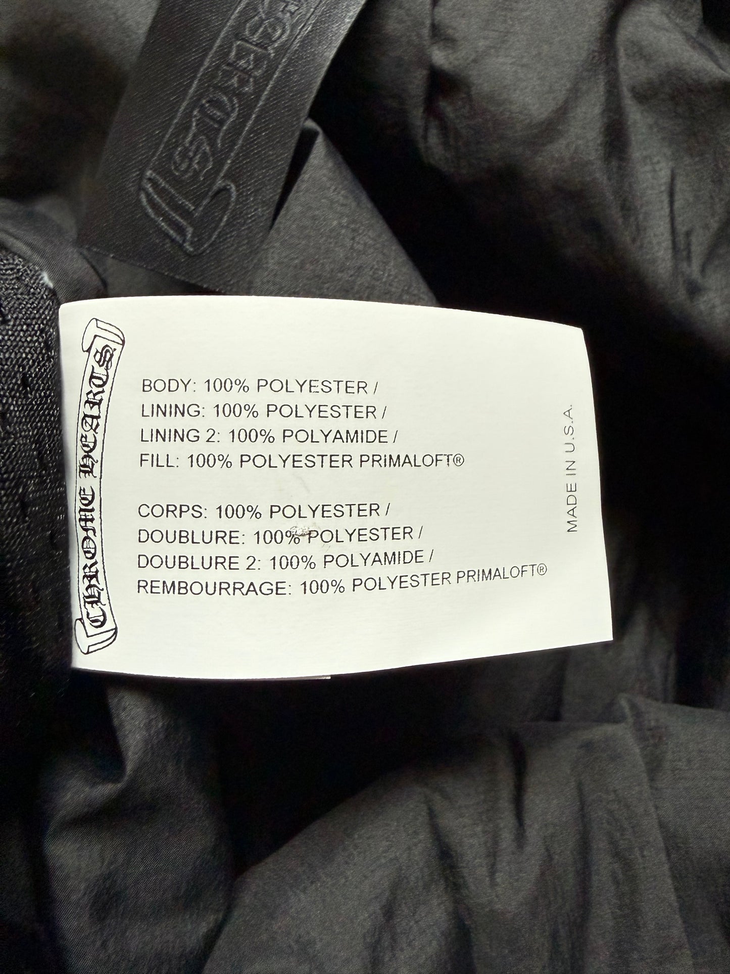 Chrome Hearts Plus Cross Monogram Nylon Pants Black