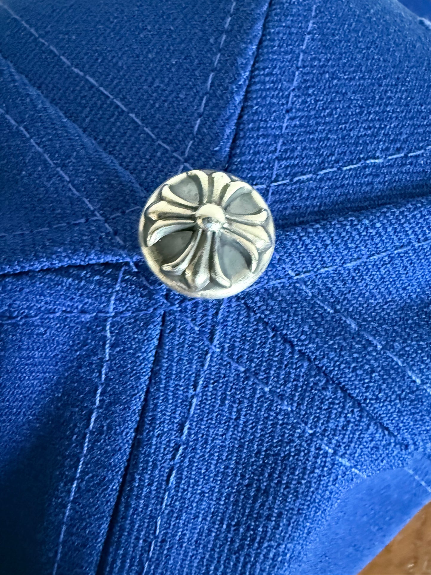 Chrome Hearts CH Logo Snapback Blue/White