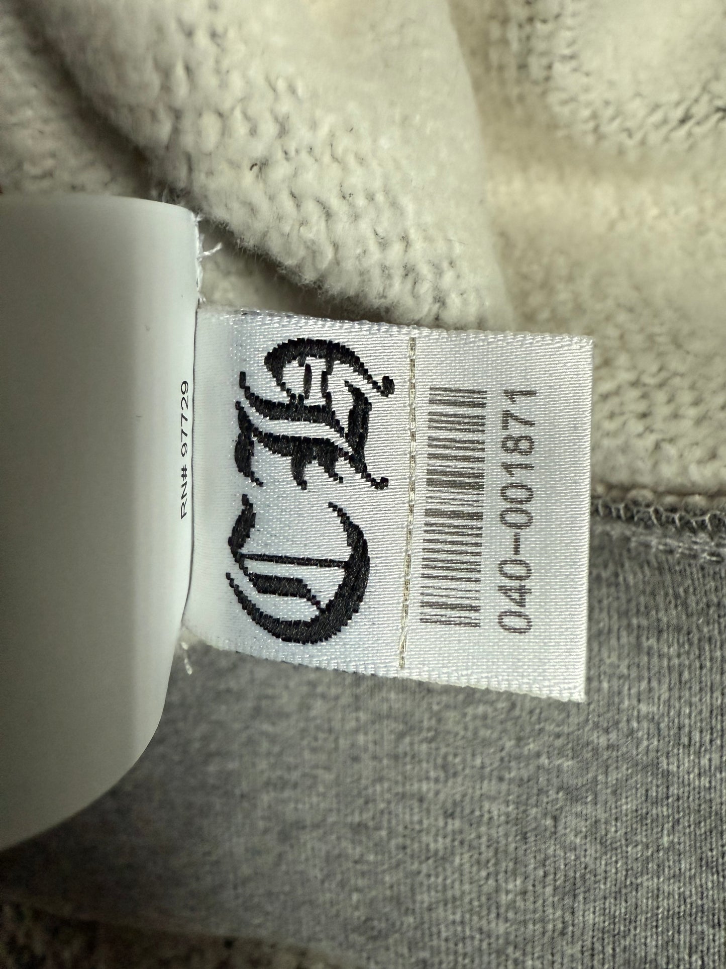 Chrome Hearts Leather Triple Cross Paper Jam Pullover Hoodie Grey