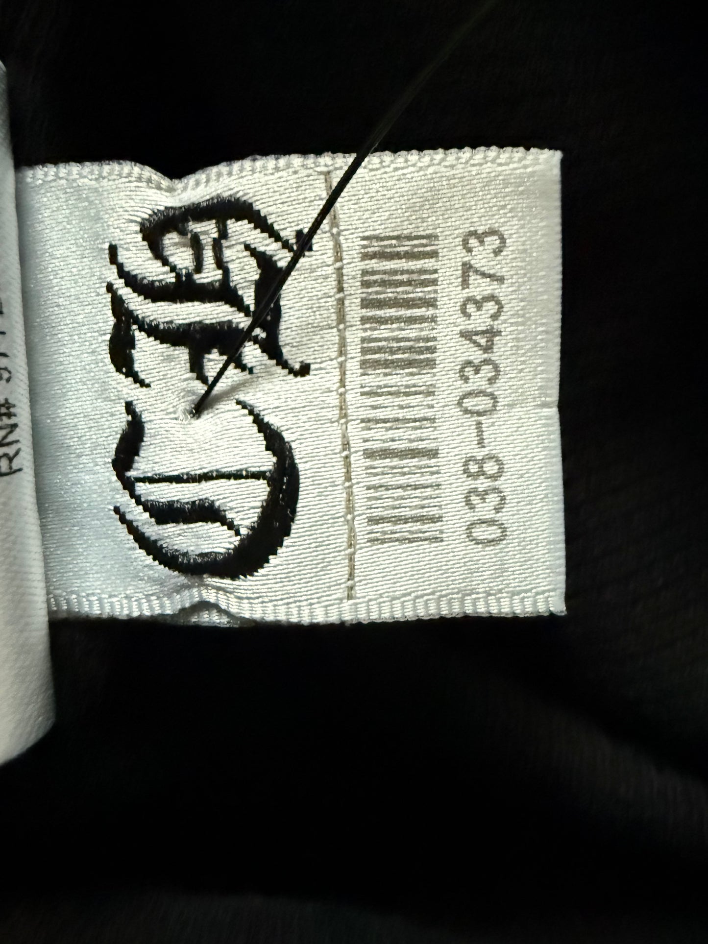 Chrome Hearts Thermal Vertical Logo Zip Up Hoodie Black/Blue