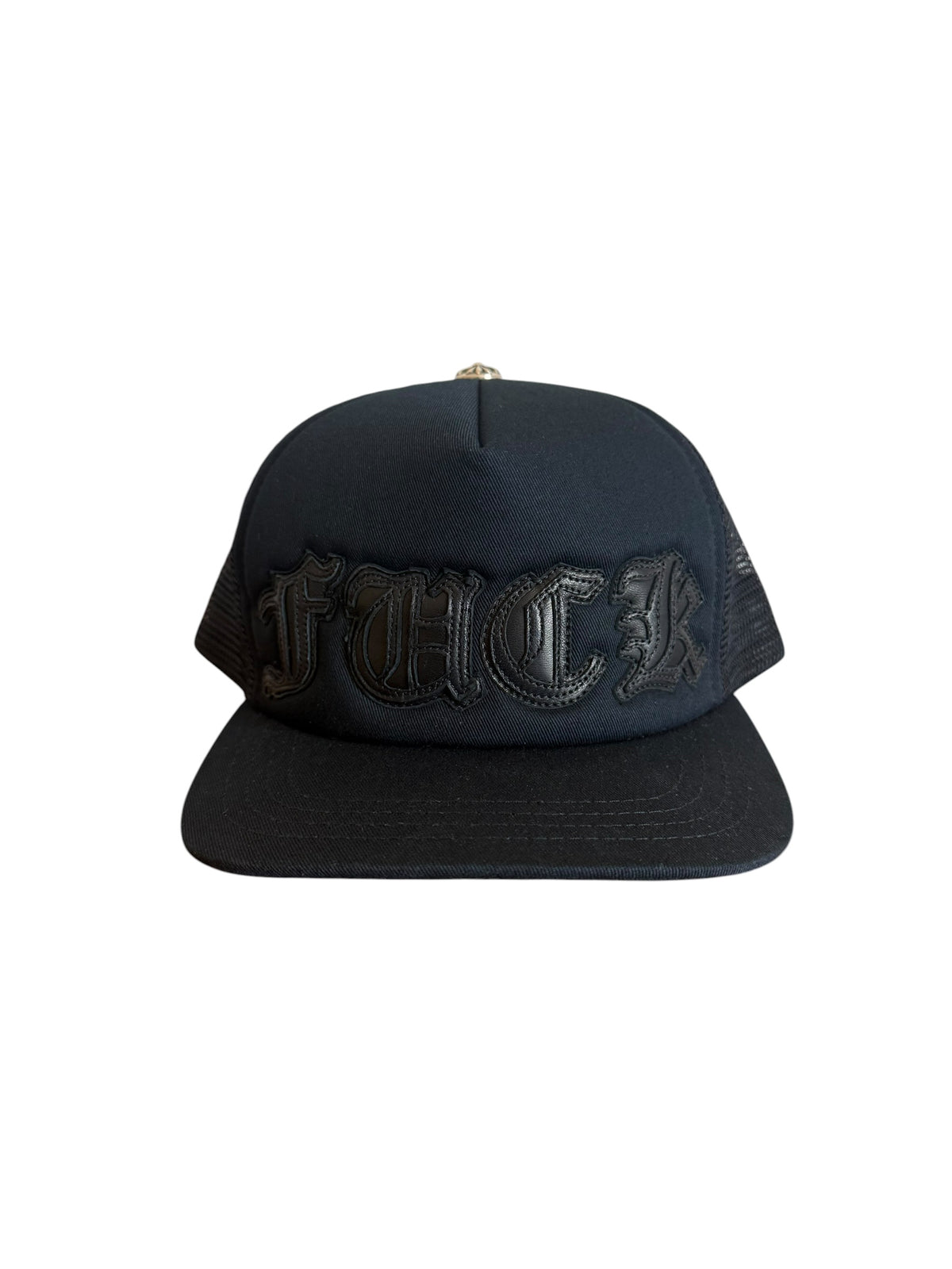Chrome Hearts Leather Fuck Patch Trucker