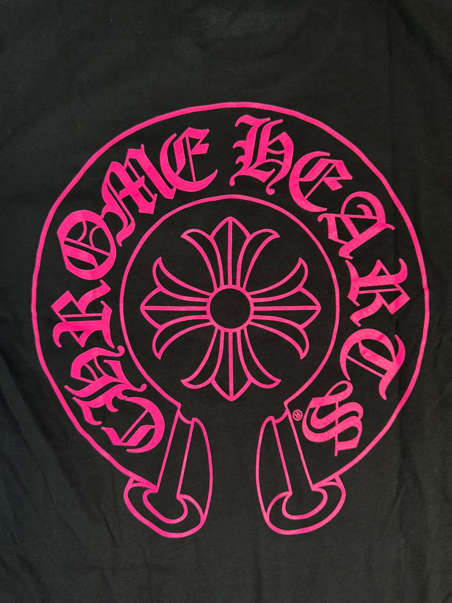 Chrome Hearts Horseshoe SS T-Shirt Black Pink