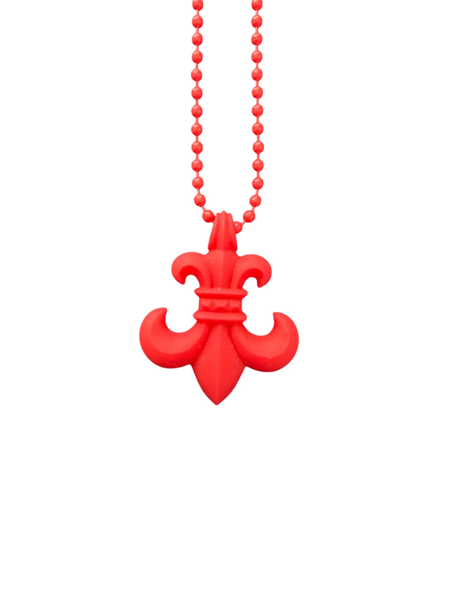 Chrome Hearts BS Fleur Silicone Pendant Red