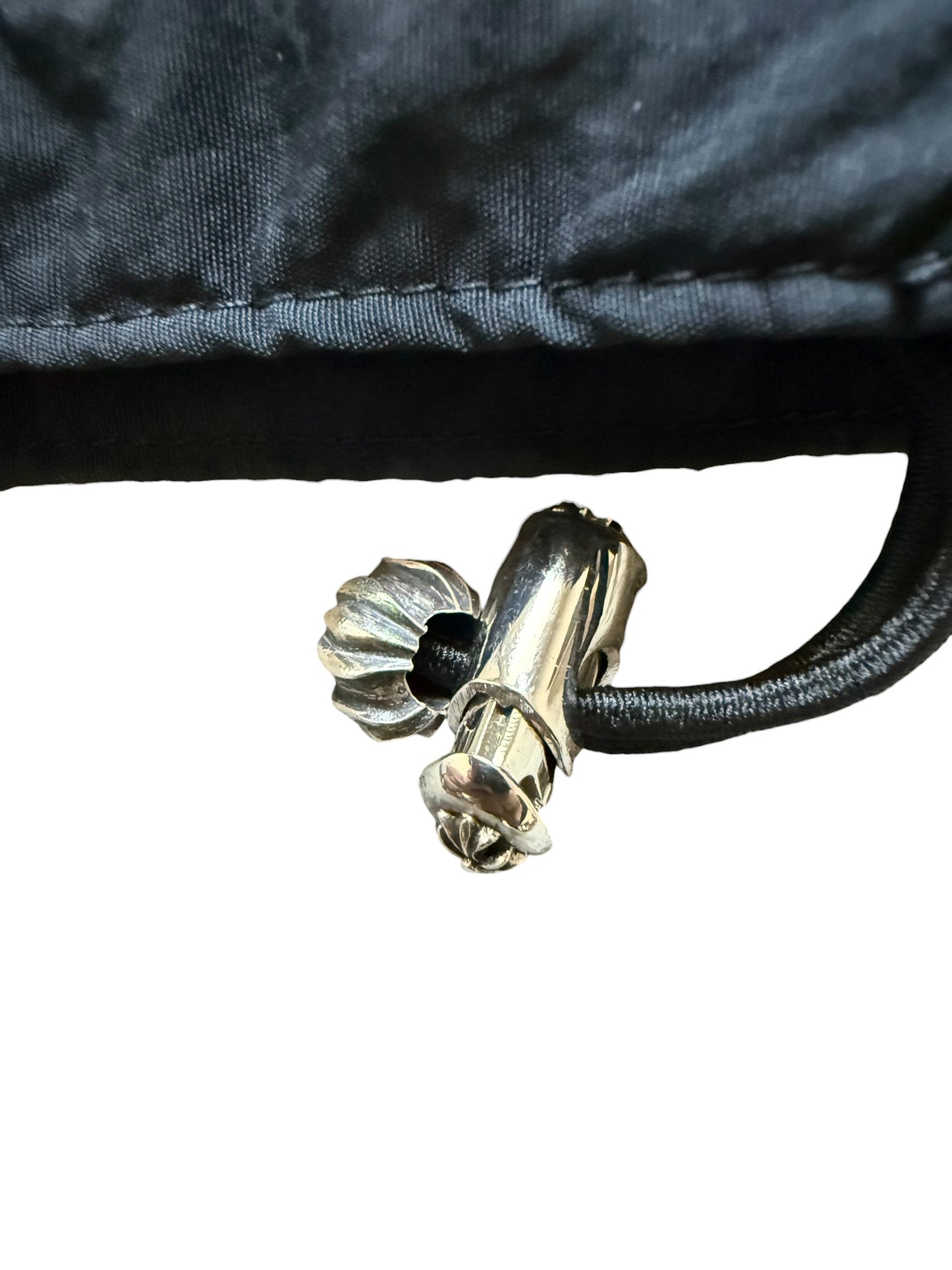 Chrome Hearts Leather Cross Patch Quarter Zip Fleece Sweatshirt
