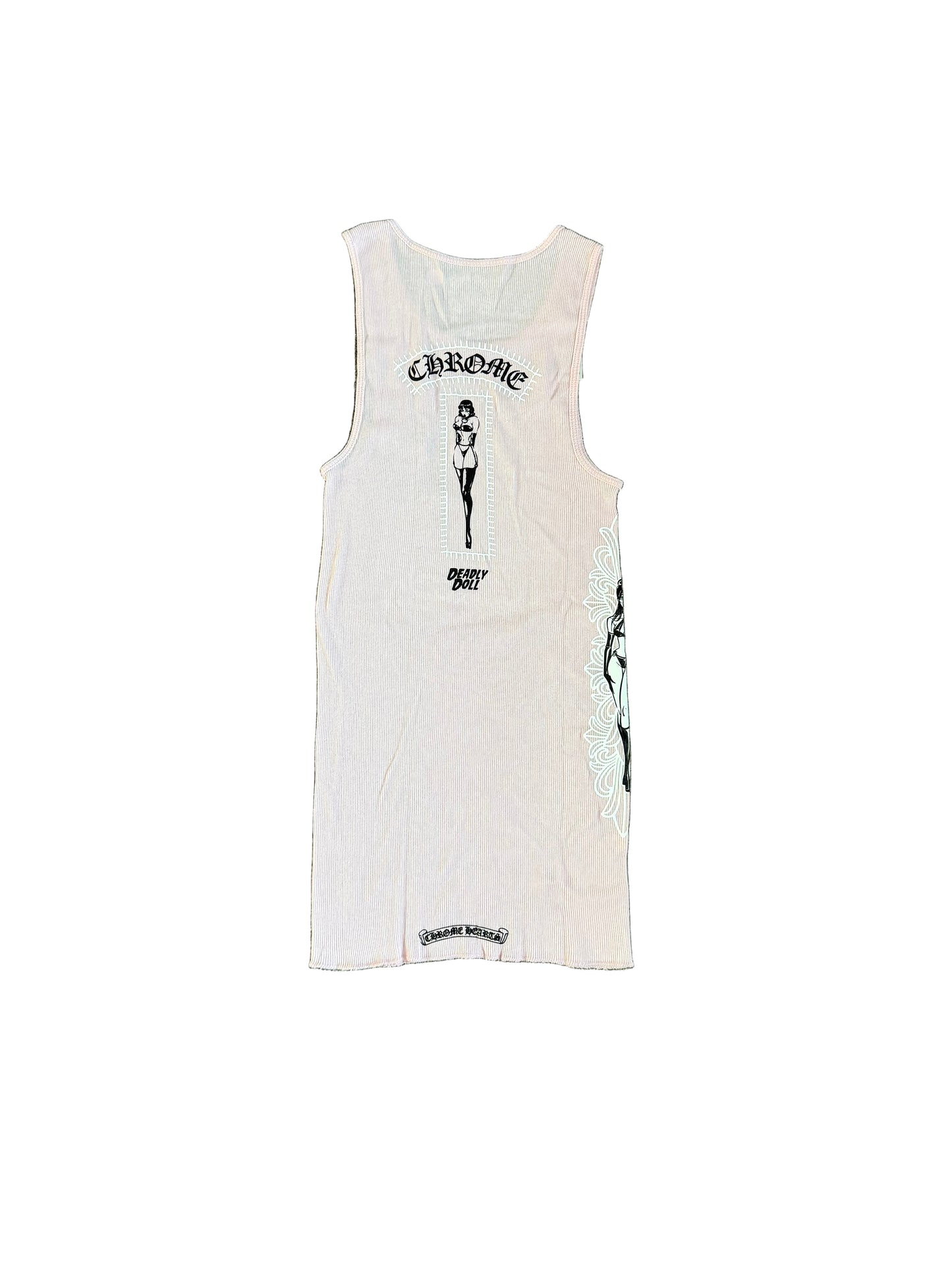 Chrome Hearts Deadly Doll Tank Top Pink