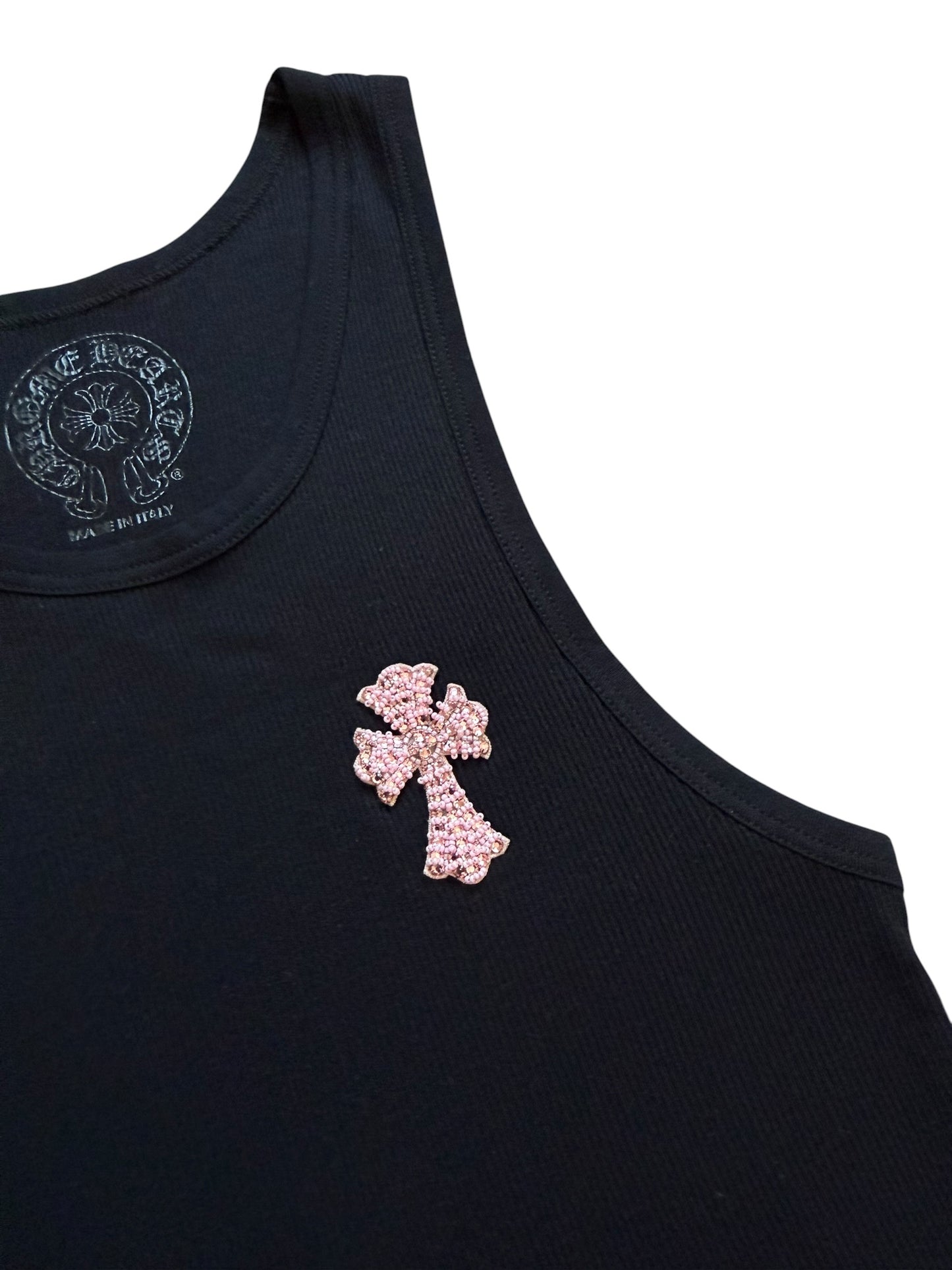 Chrome Hearts Crystal Cross Tank Top