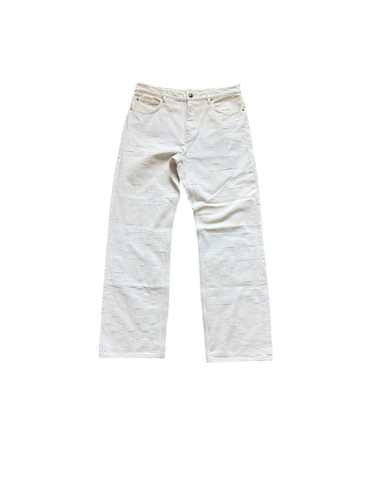 Louis Vuitton Skate Damier Denim Baggy Pants Beige