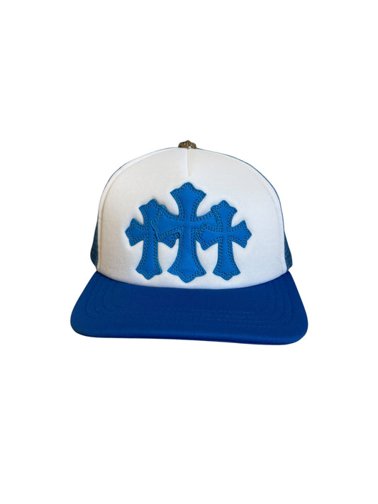 Chrome Hearts Leather Triple Cross Trucker