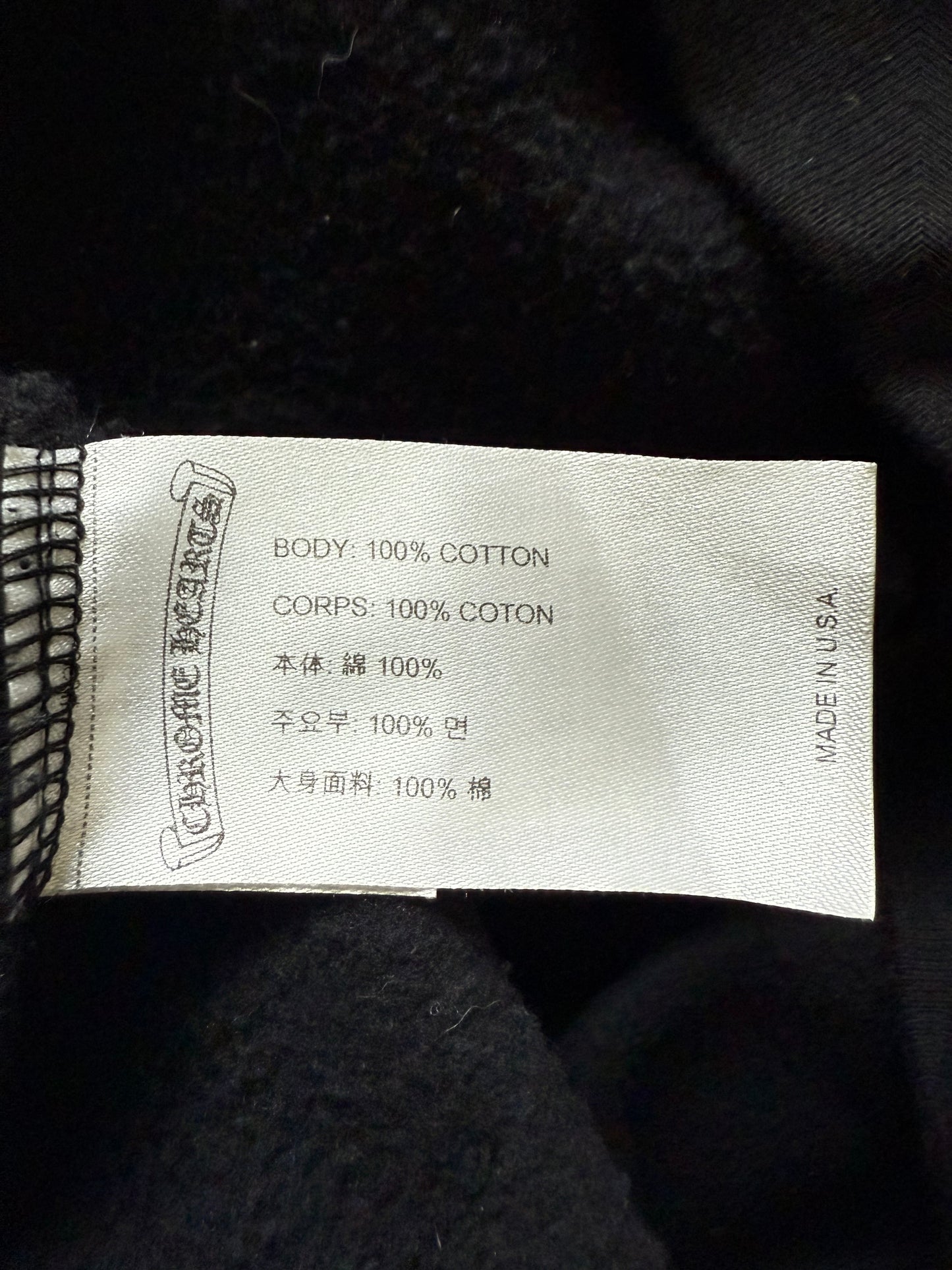 Chrome Hearts Stencil Pullover Hoodie Black