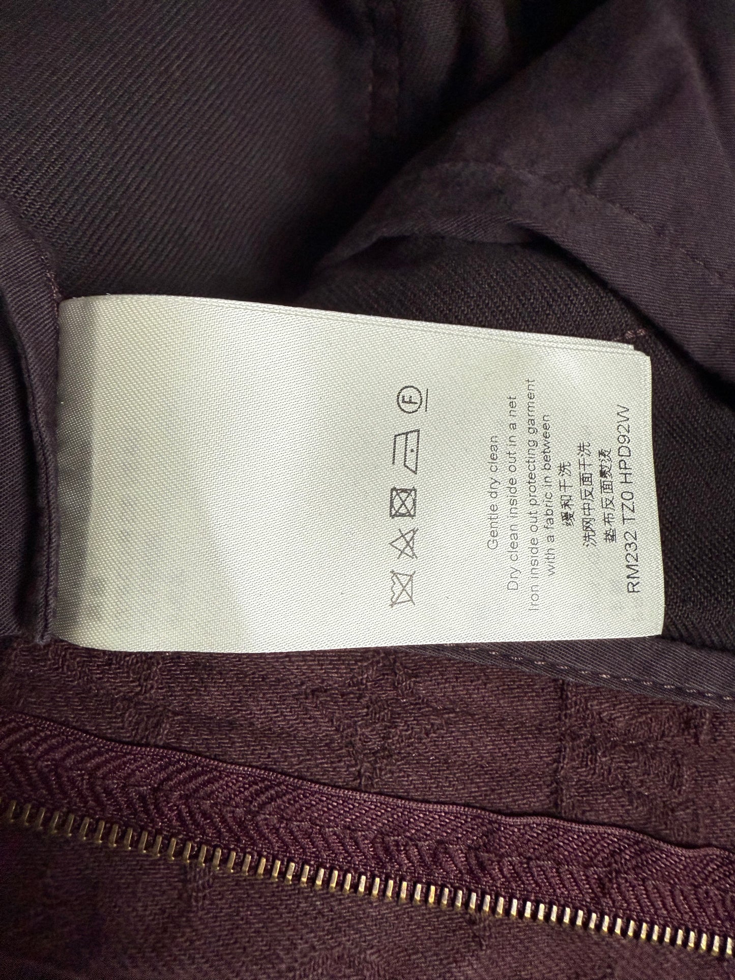 Louis Vuitton Flower Monogram Baggy Jeans Burgundy