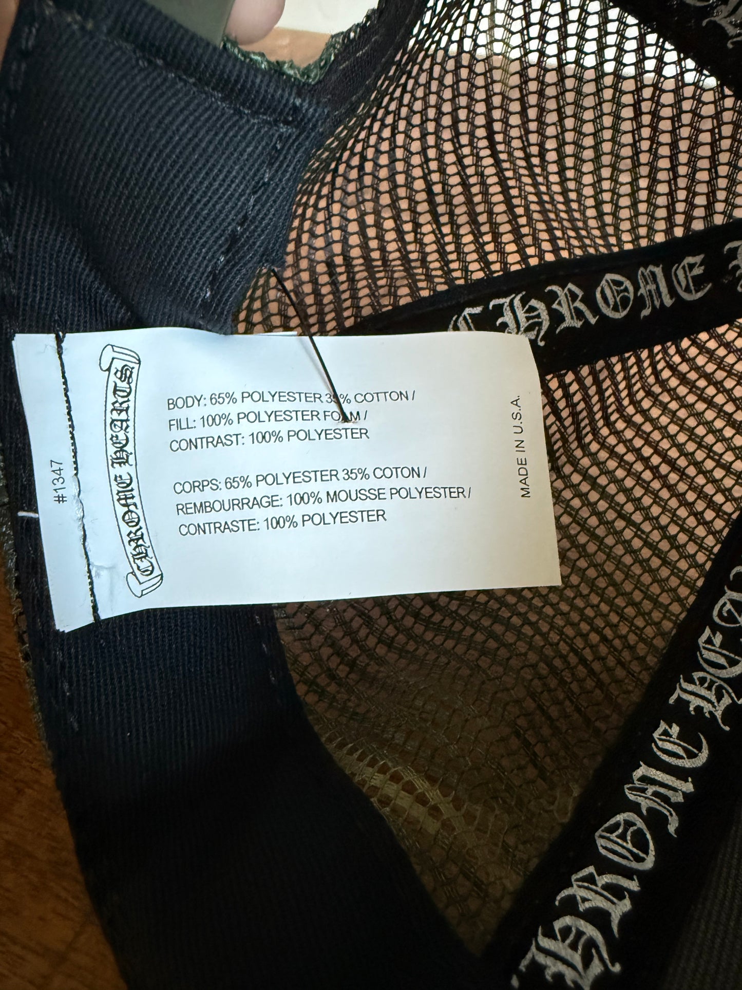 Chrome Hearts Hollywood Patch Trucker Hat Camo