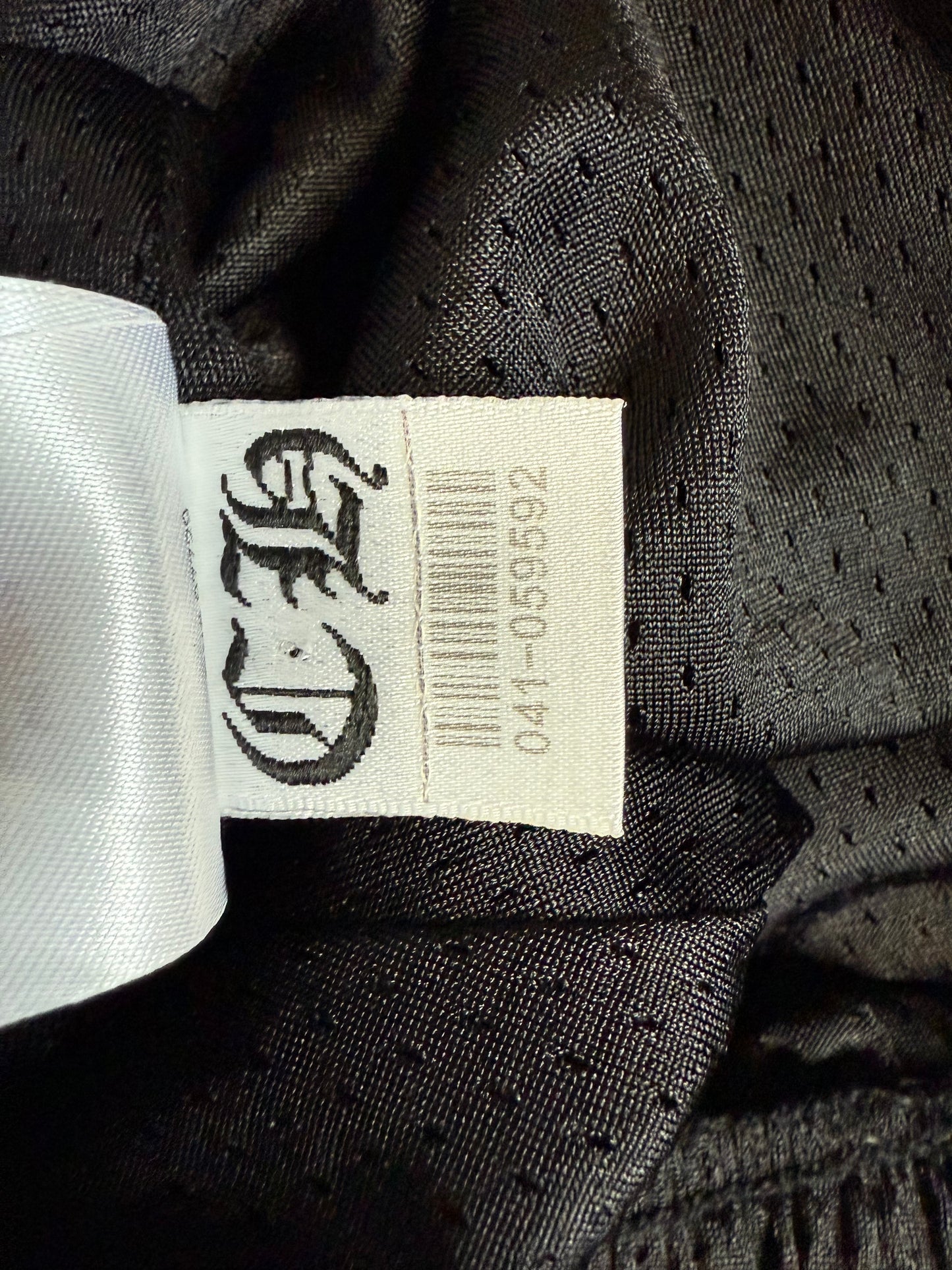 Chrome Hearts Stadium Mesh Jersey Shorts Black Silver