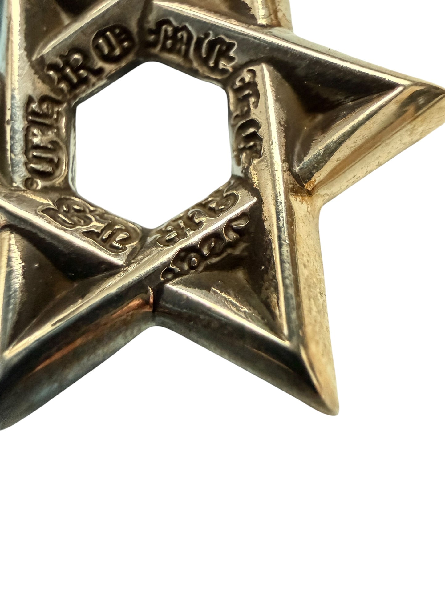 Chrome Hearts Star of David Silver Pendant Small