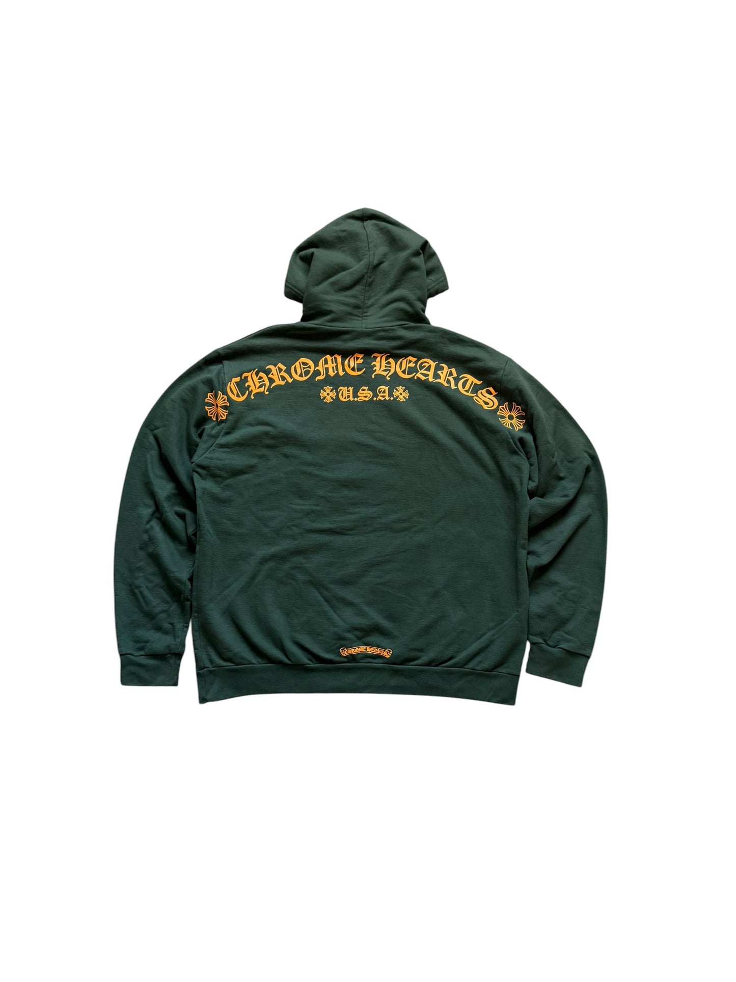Chrome Hearts Scroll T-Bar Pullover Hoodie Green