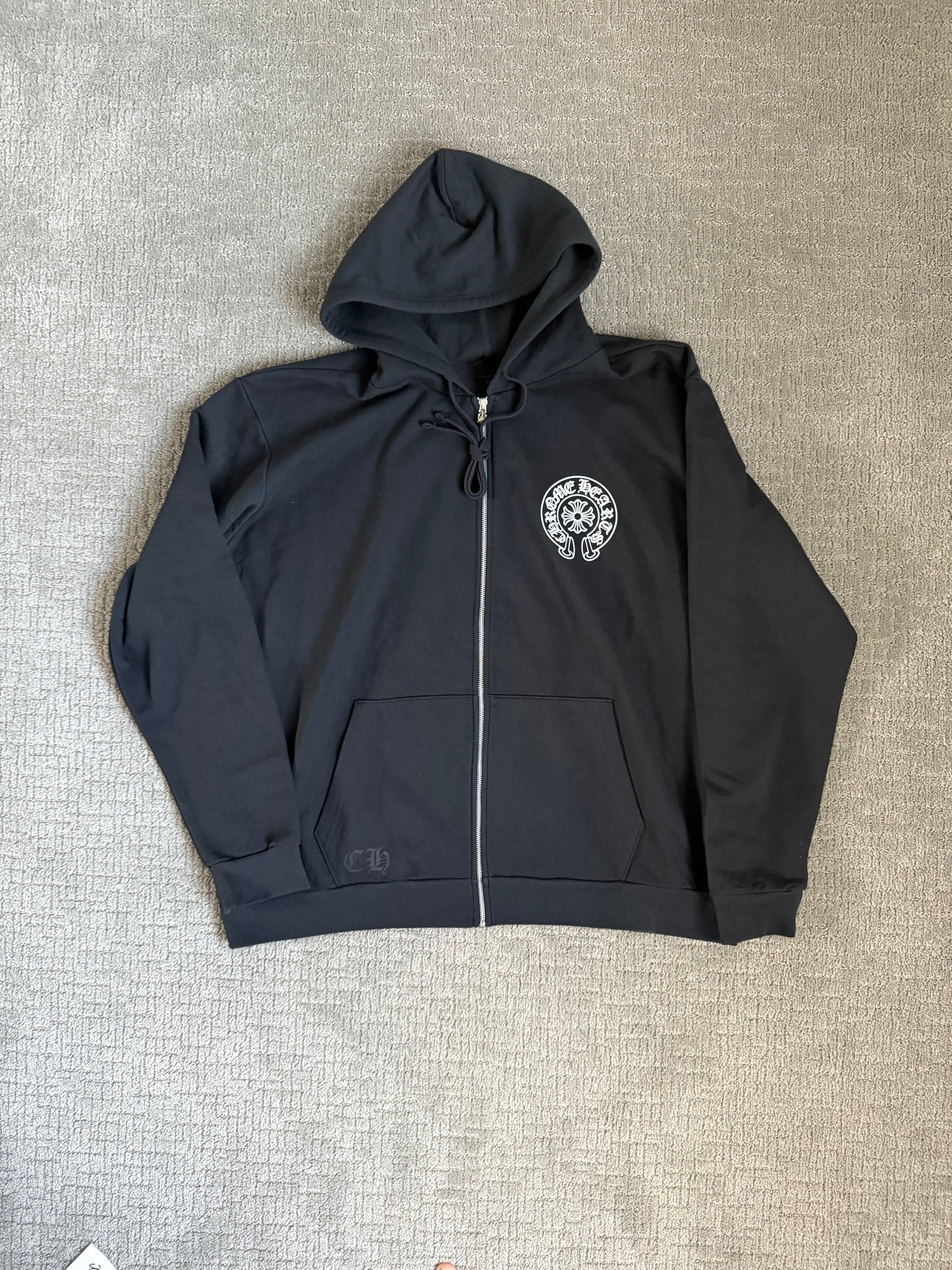 Chrome Hearts Tokyo Horseshoe Zip Up Hoodie Black