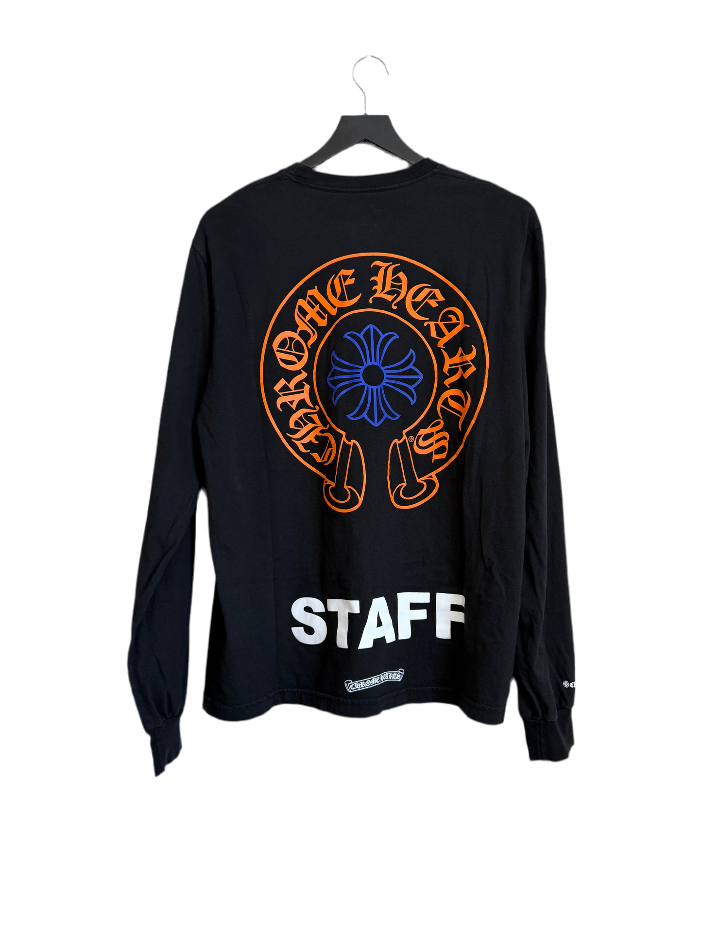 Chrome Hearts Horseshoe Staff LS T-Shirt Black/Orange