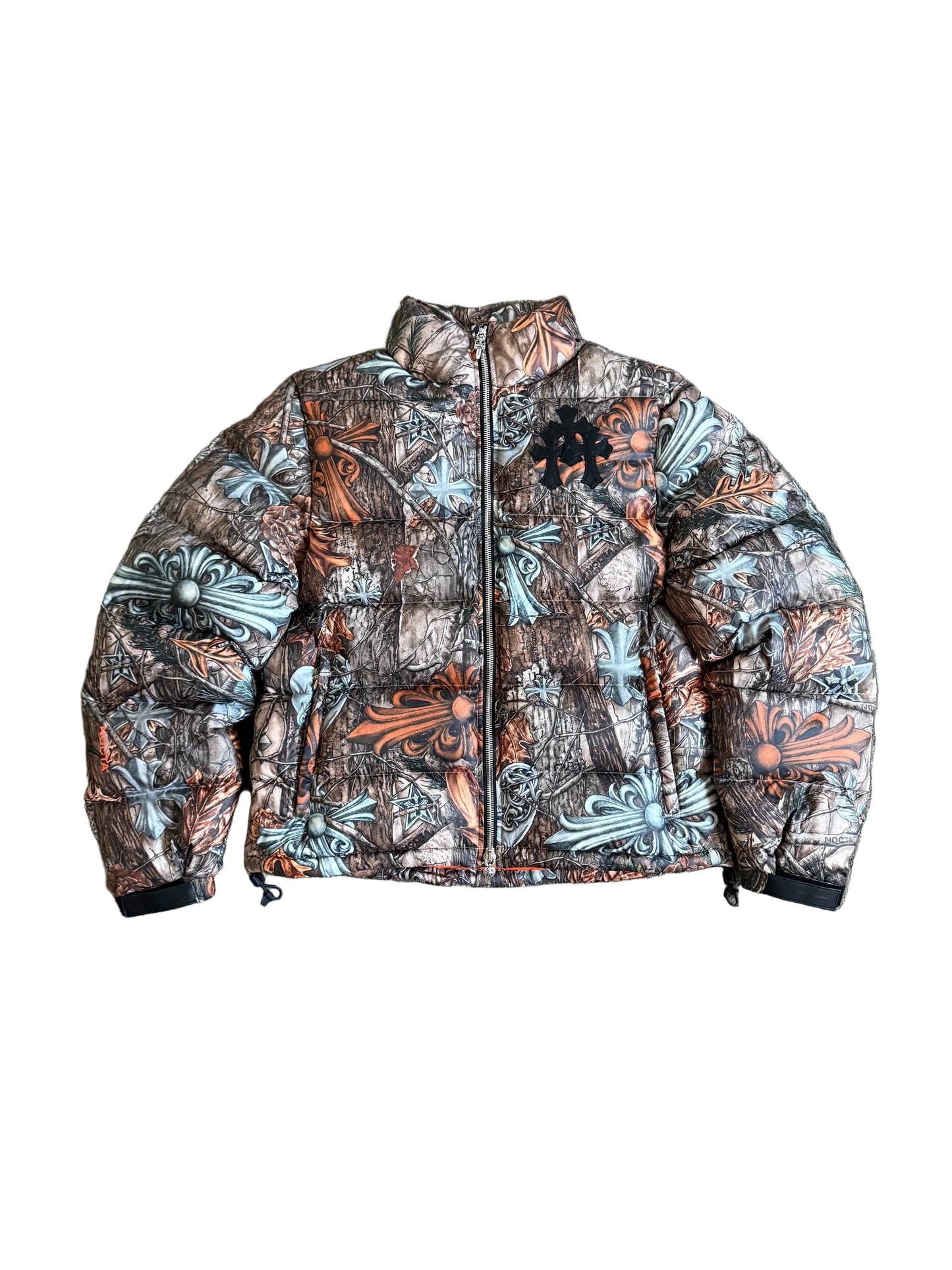 Chrome Hearts x NOCTA Triple Cross Puffer Jacket Woodland Camo