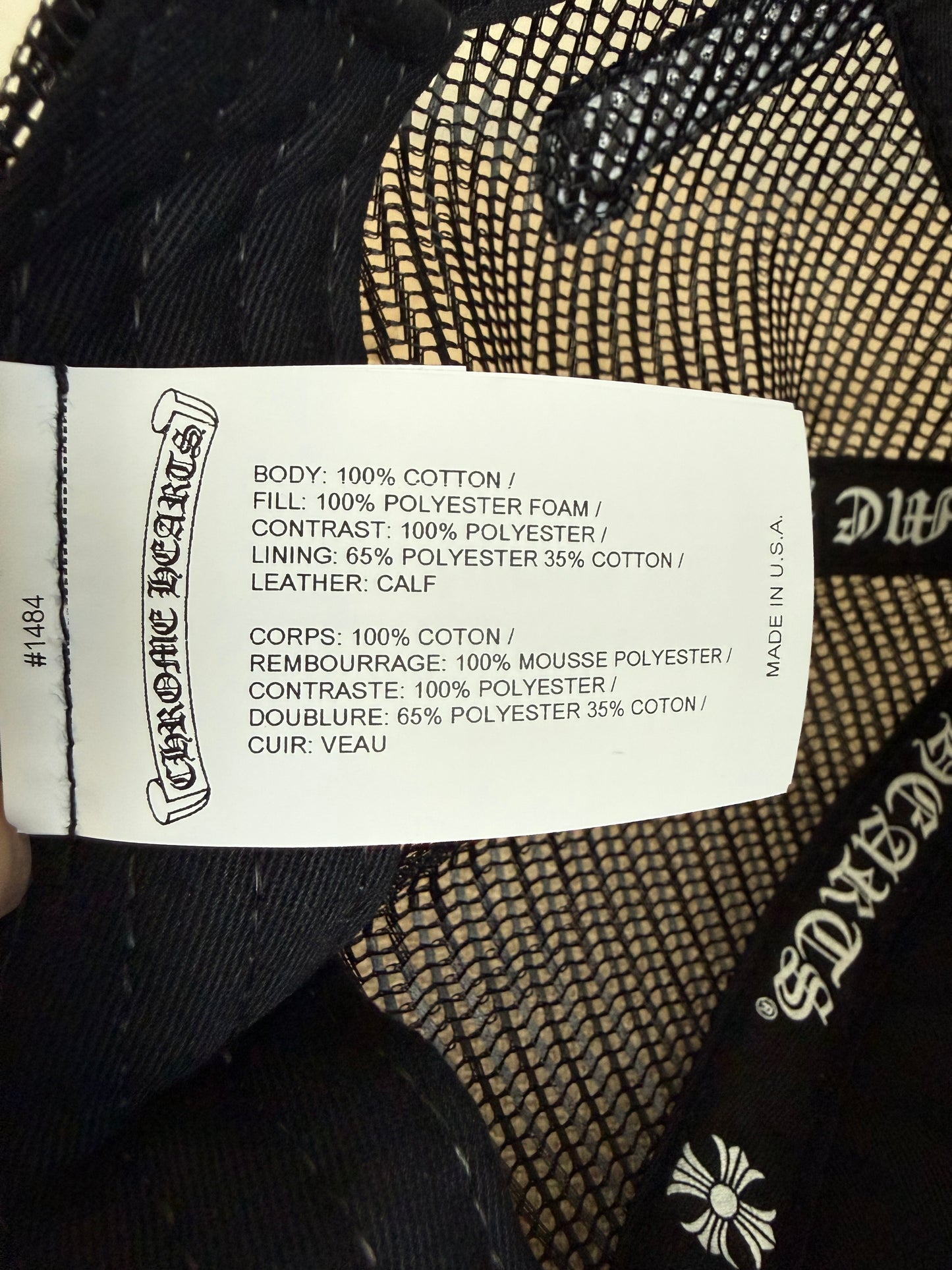 Chrome Hearts Cemetery Leather Patch Trucker