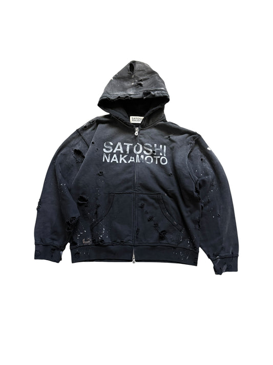 Satoshi Nakamoto Luke Fleece Zip Up Hoodie