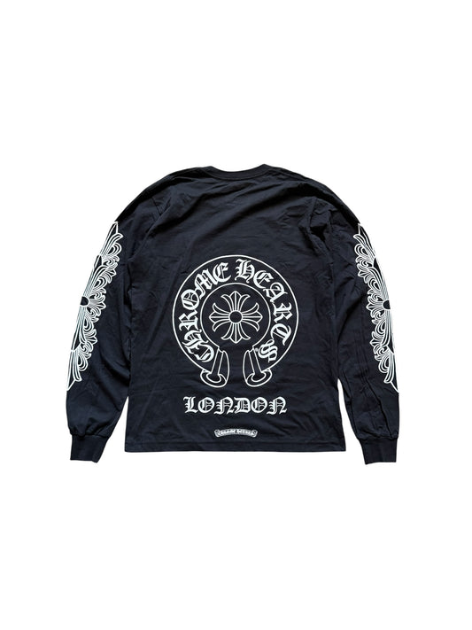 Chrome Hearts London Horseshoe Floral Long Sleeve