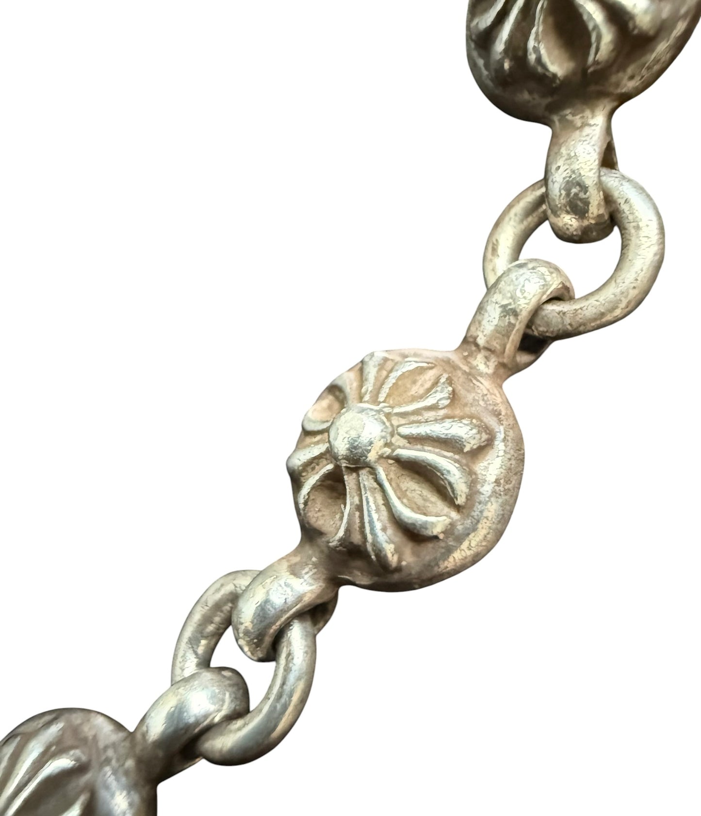 Chrome Hearts Cross Ball Silver Bracelet