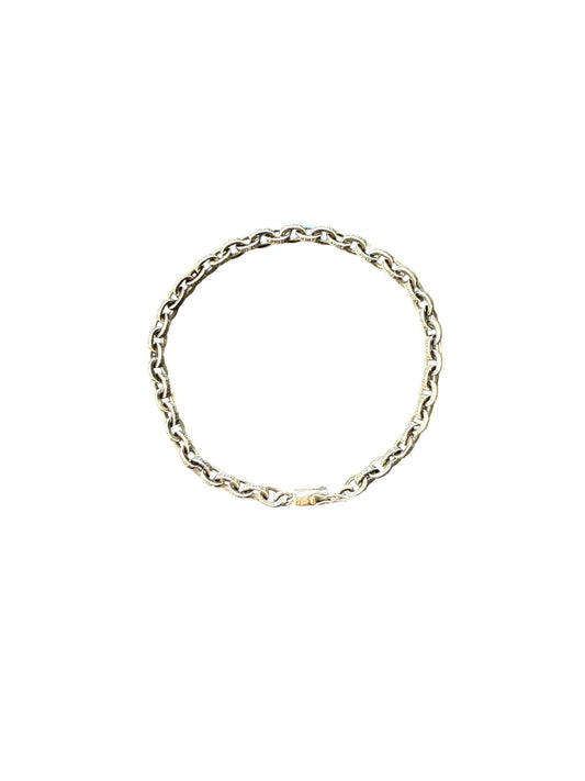 Chrome Hearts Paperchain Silver Bracelet 8”