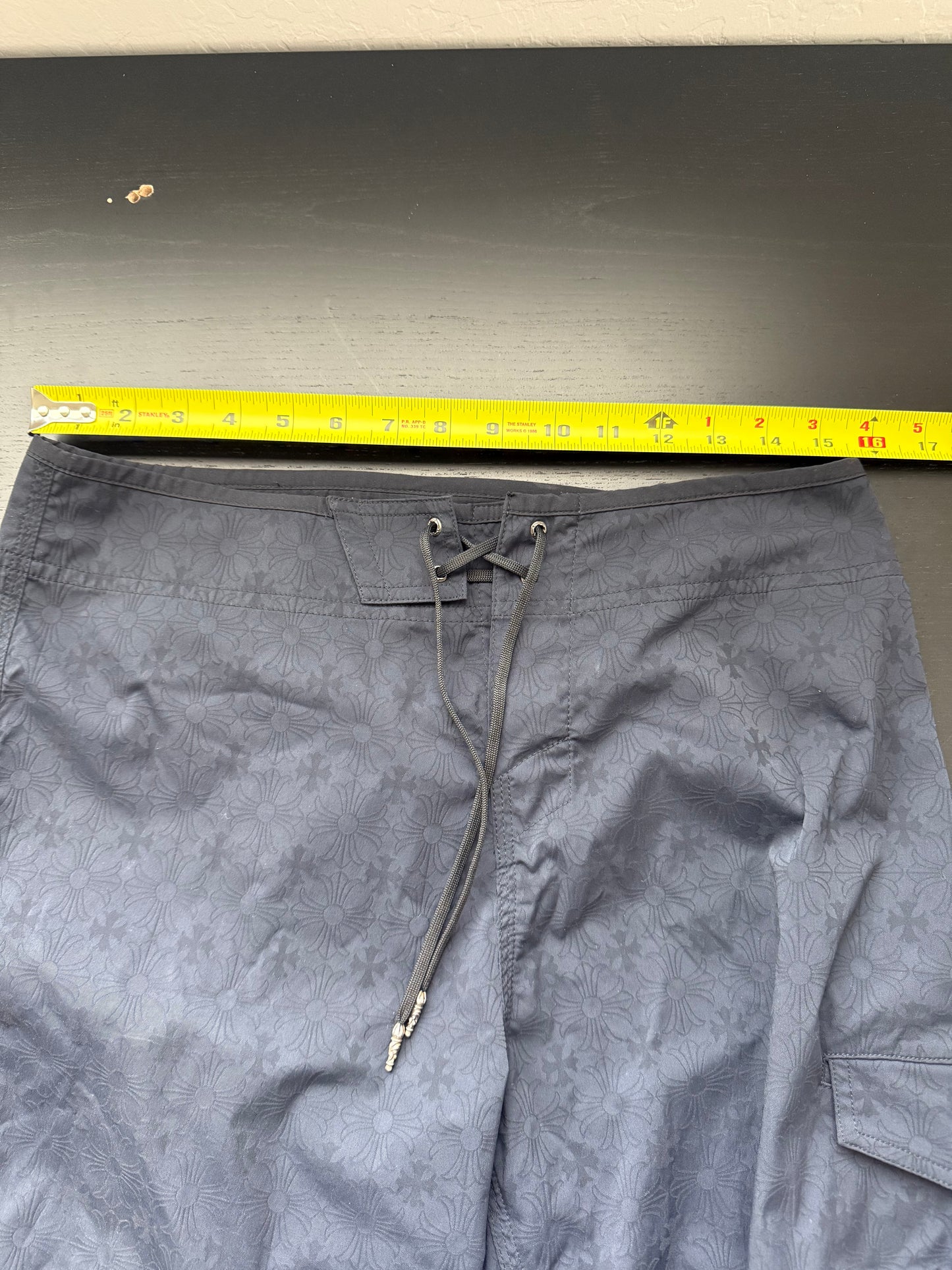 Chrome Hearts Plus Cross Monogram Water Shorts Black