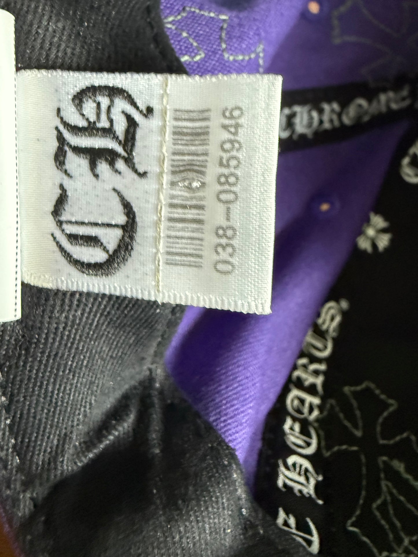 Chrome Hearts Cross Patch CH Snapback Hat Purple/Green