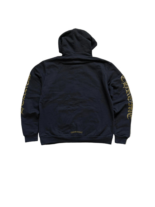 Chrome Hearts Vertical Logo Pullover Hoodie Black Army Green