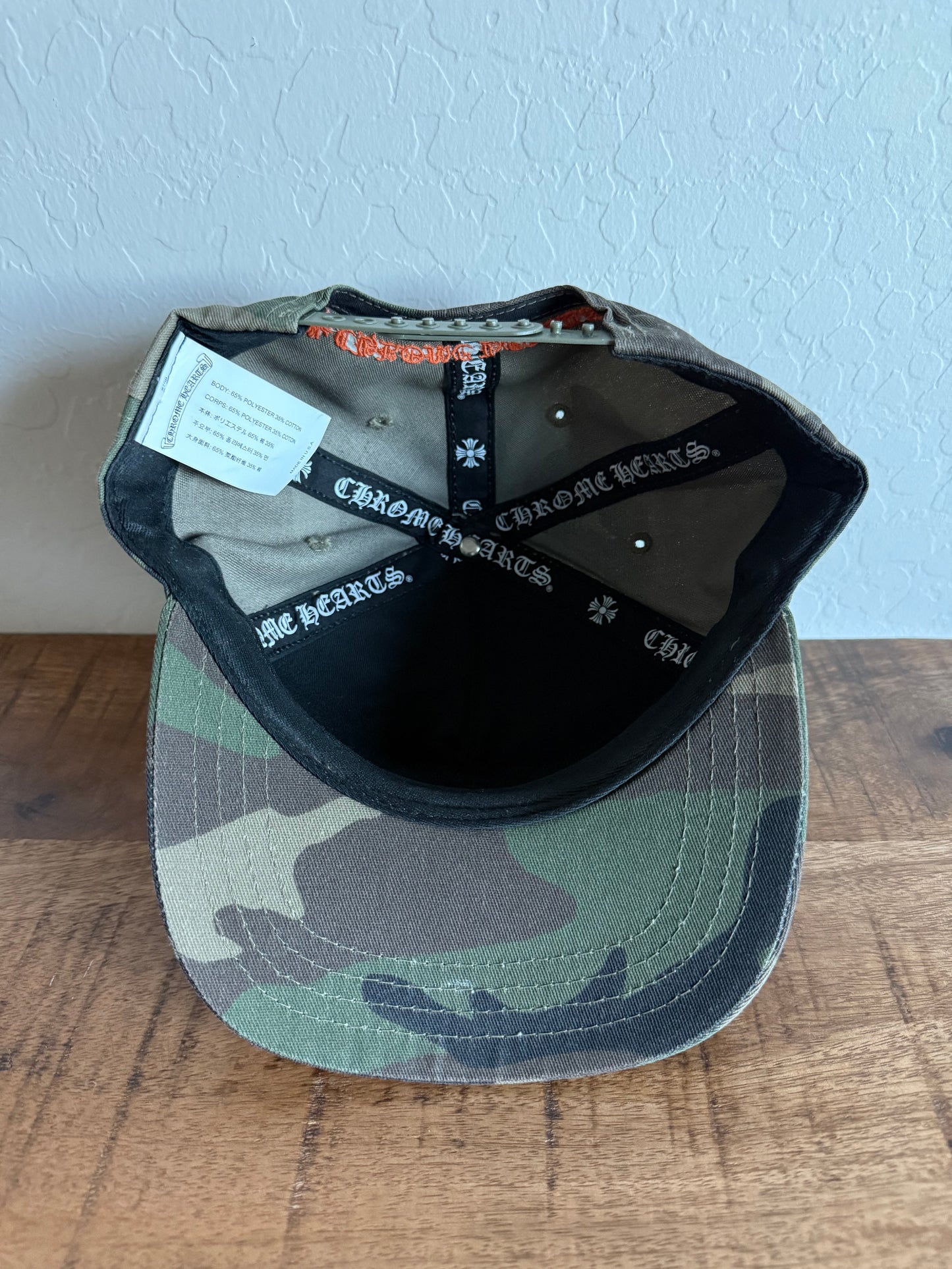 Chrome Hearts CH Logo Snapback Hat Camo