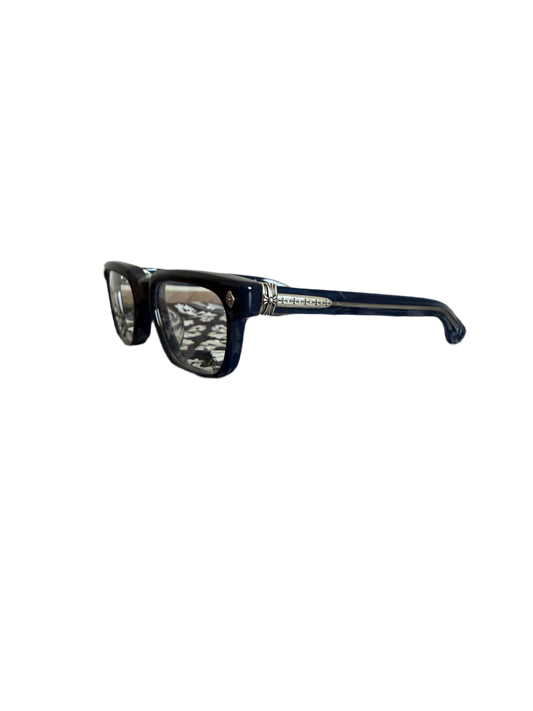 Chrome Hearts Pen 15 Glasses Clear Navy/Silver