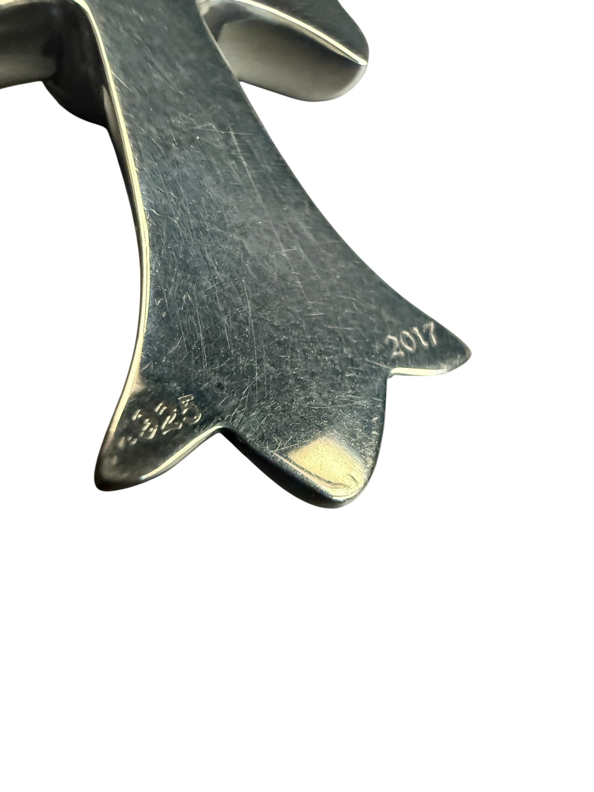Chrome Hearts Heart Cross Silver Pendant