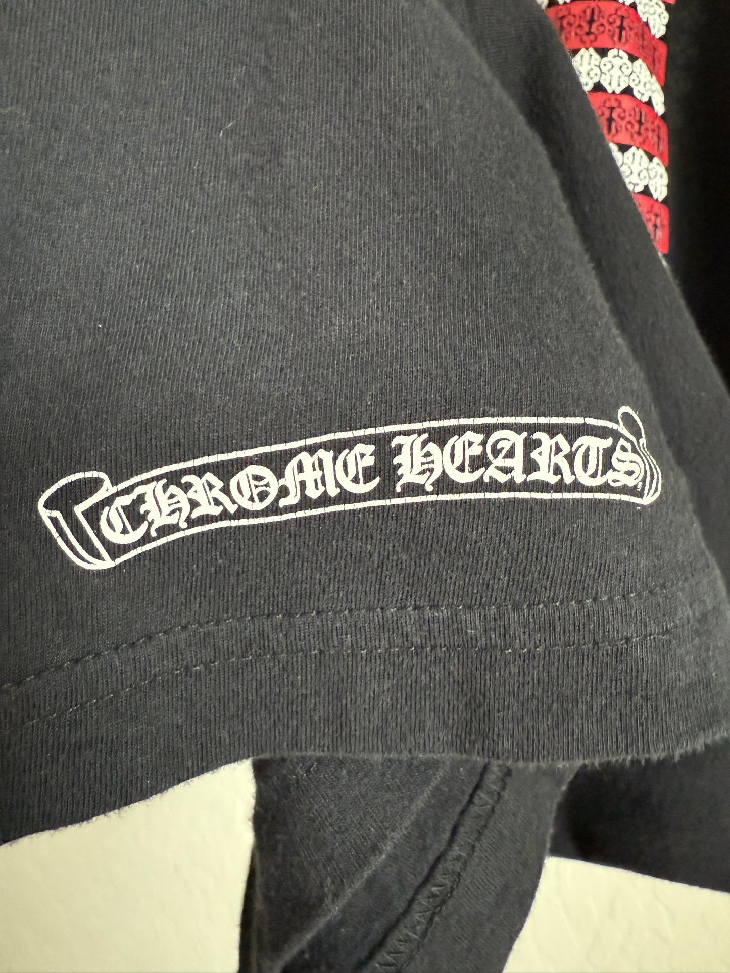 Chrome Hearts USA Flag Logo SS T-Shirt Black