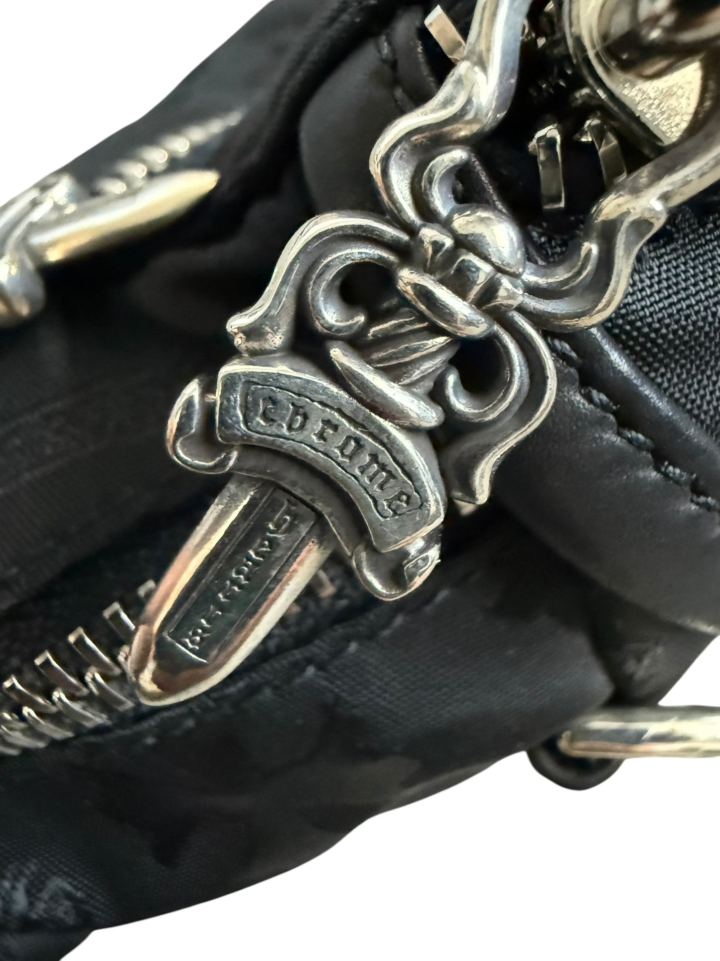 Chrome Hearts Mini Snat Bag Nylon Stencil Black
