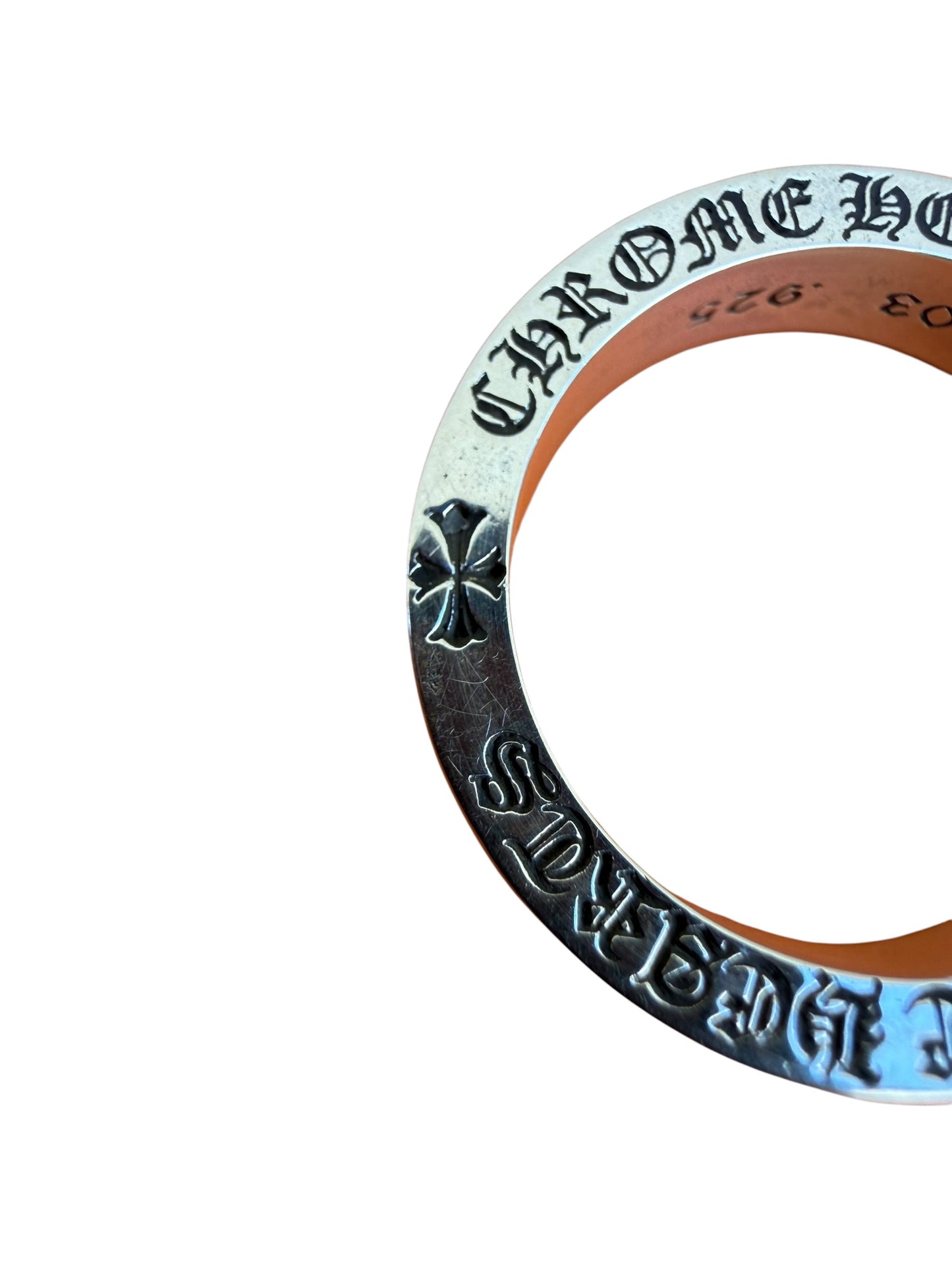 Chrome Hearts Fuck You Band Silver Ring