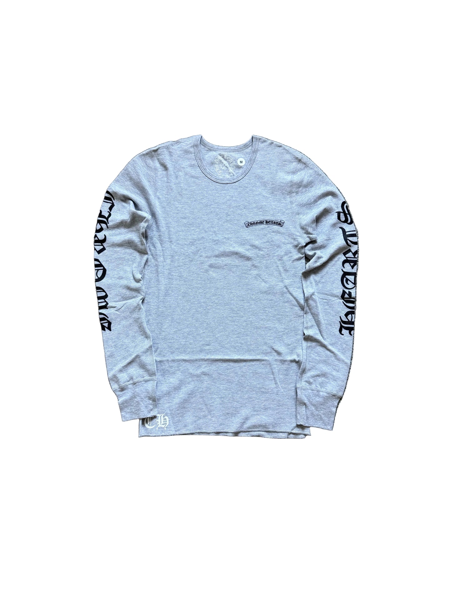 Chrome Hearts Scroll Logo Thermal LS T-Shirt Grey