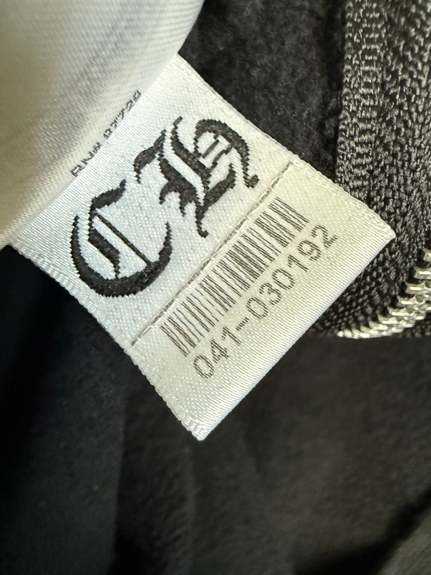 Chrome Hearts Vertical Logo Zip Up Hoodie Black