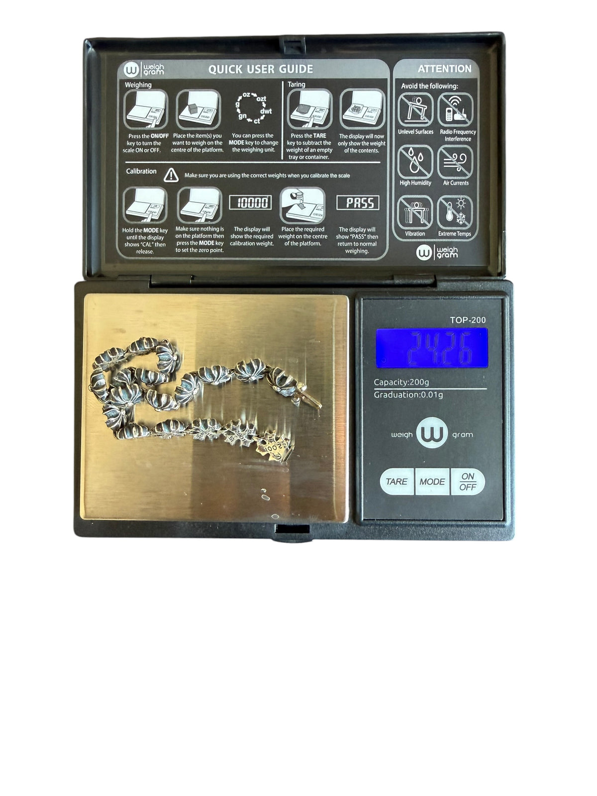 Chrome Hearts X Link Bracelet