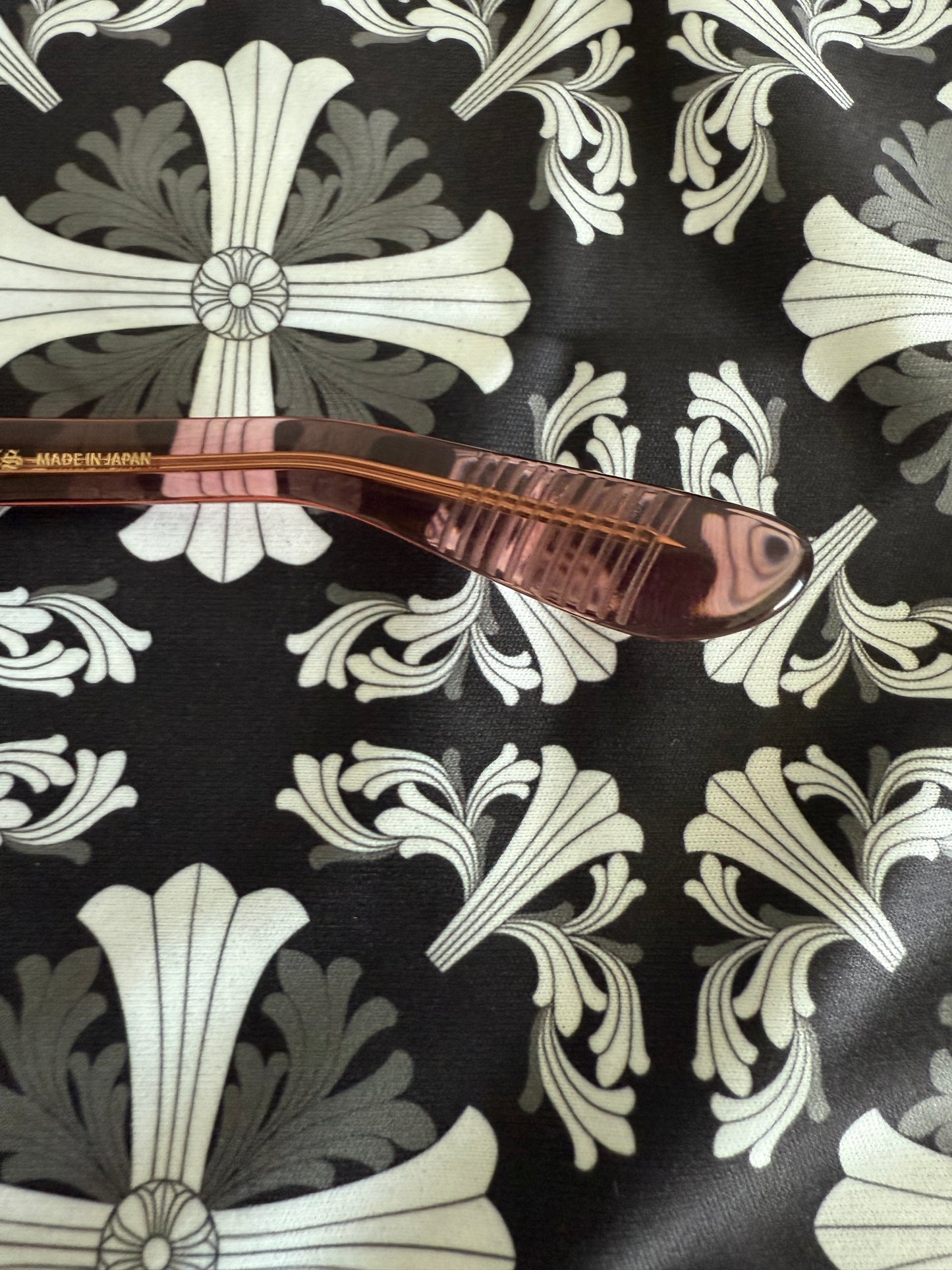 Chrome Hearts Cliteratti Clear Rose Gold Star Sunglasses