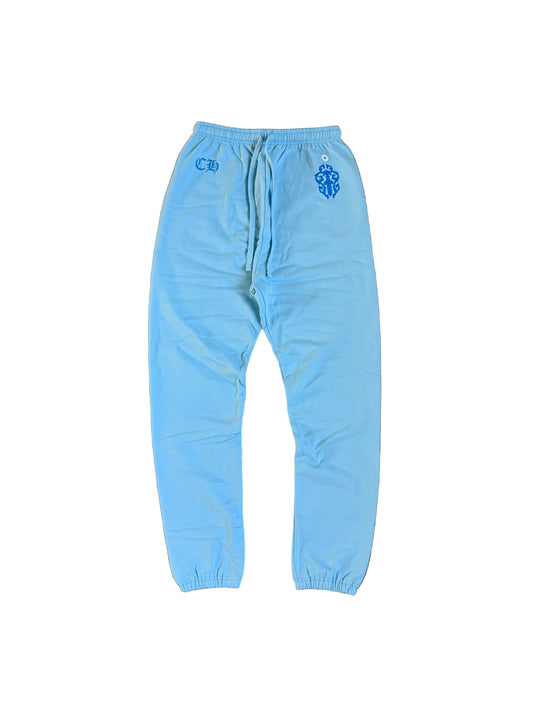 Chrome Hearts Vine Dagger Art Basel Sweatpants Blue