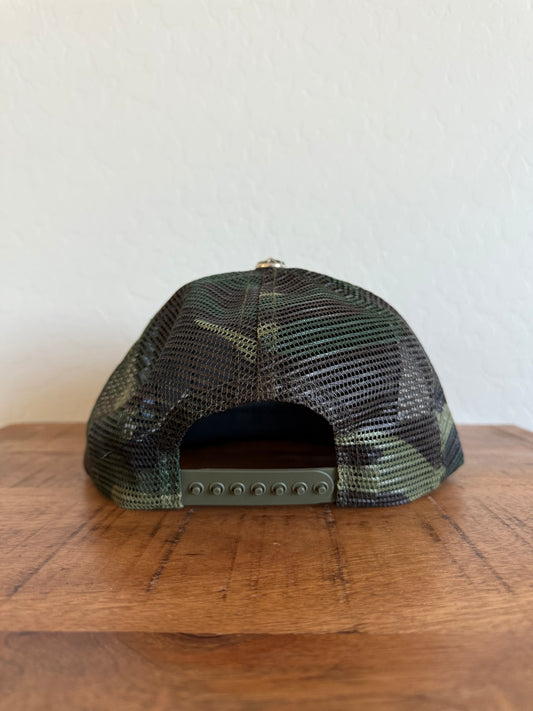 Chrome Hearts Hollywood Patch Trucker Hat Camo