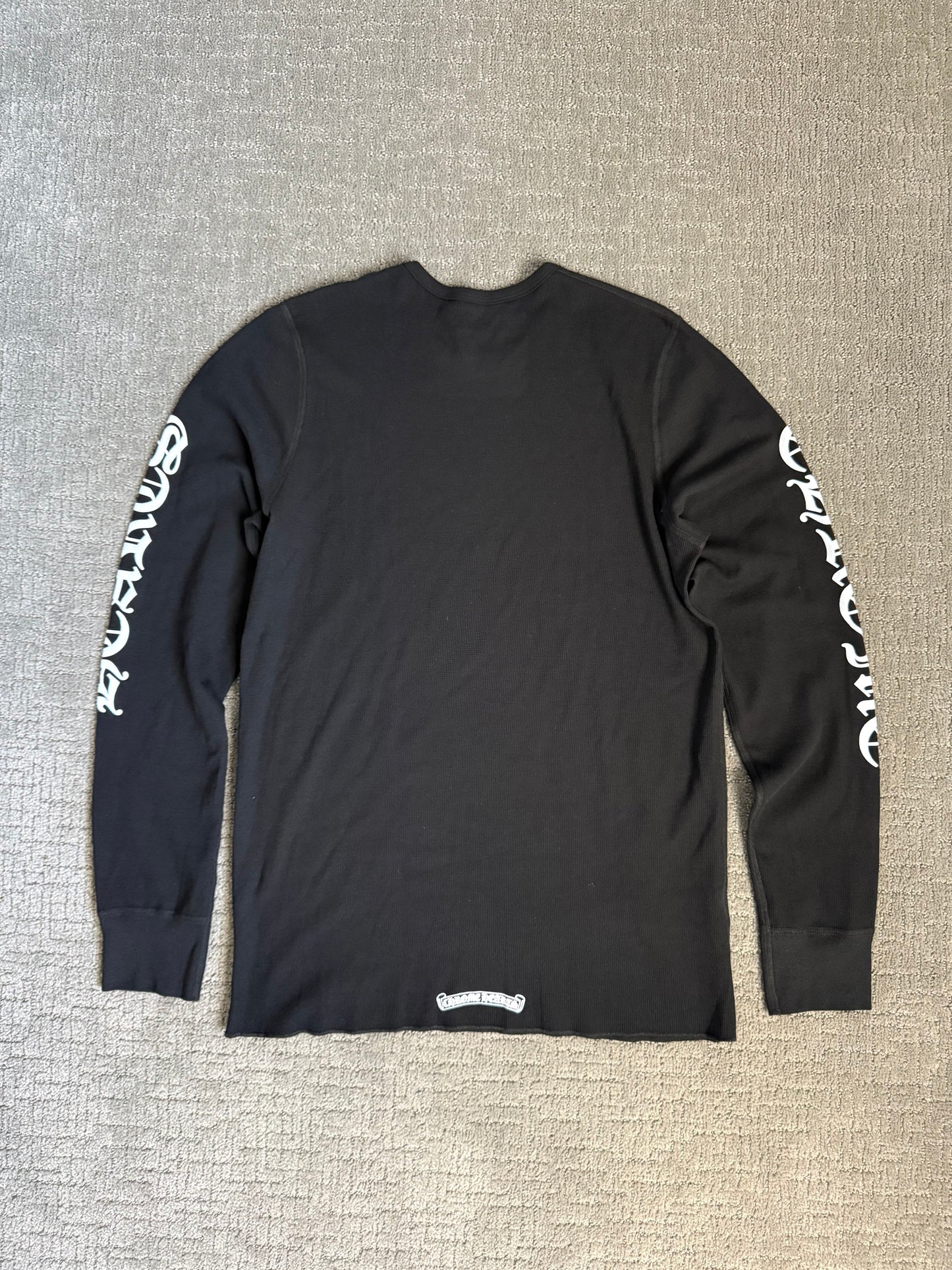 Chrome Hearts Scroll Thermal LS T-Shirt Black