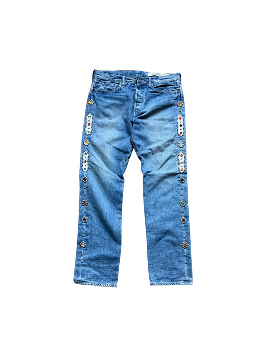 Kapital Beaded Crystal Denim