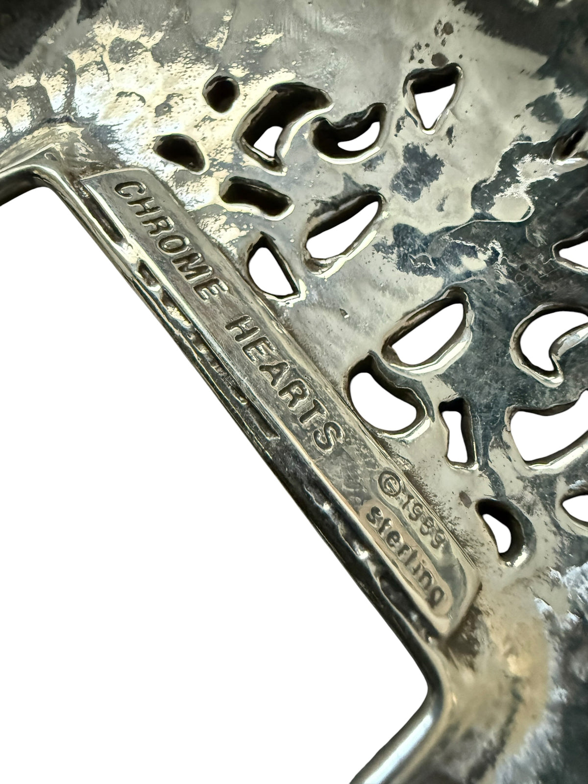 Chrome Hearts Western Floral Leather Belt