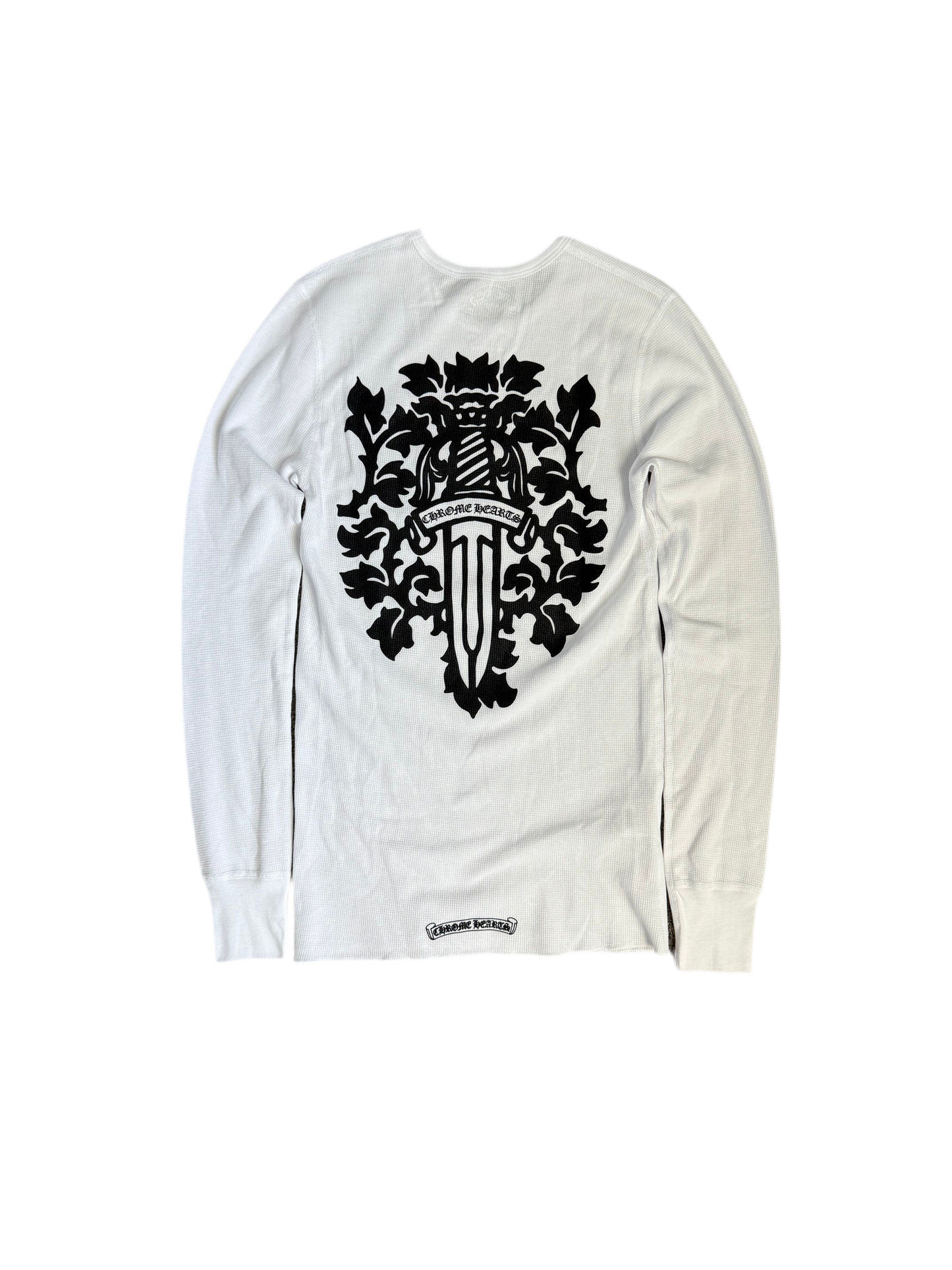 Chrome Hearts Vine Dagger Thermal LS T-Shirt White