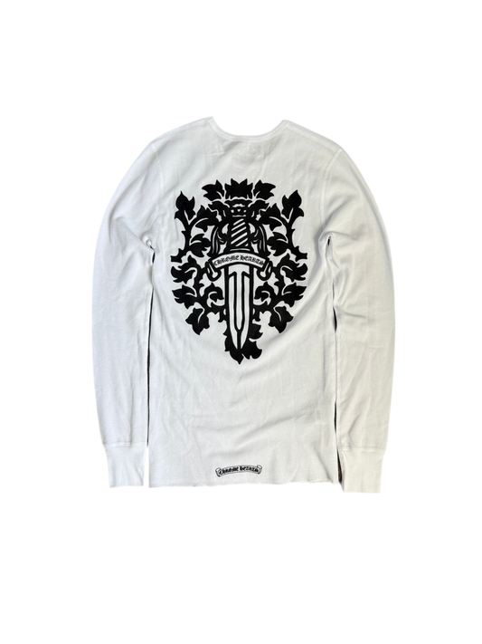 Chrome Hearts Vine Dagger Thermal LS T-Shirt White