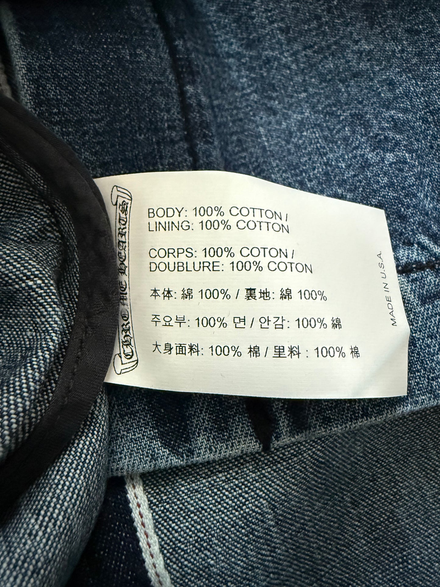 Chrome Hearts Denim Button Up Shirt