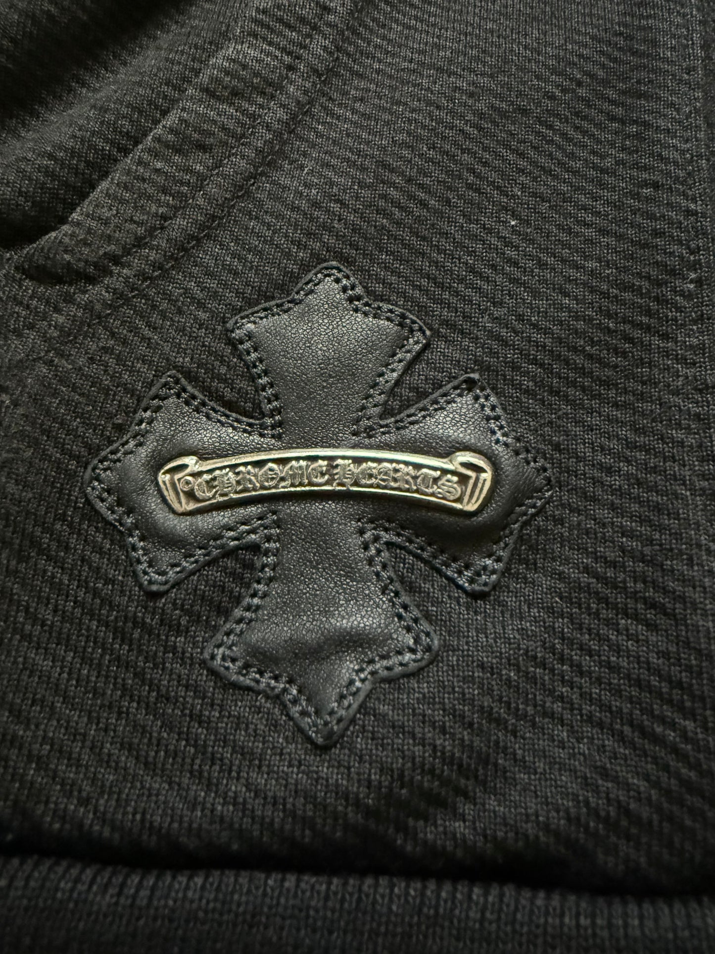 Chrome Hearts Plus Patch Zip Up Vintage Hoodie