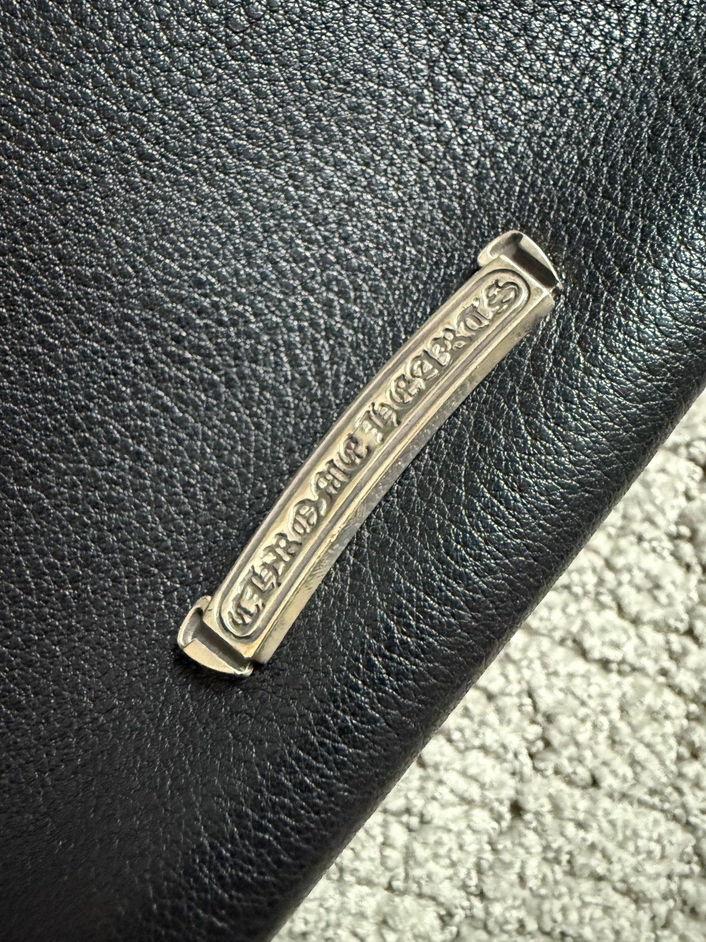 Chrome Hearts Viv Dagger Leather Handbag Small Black